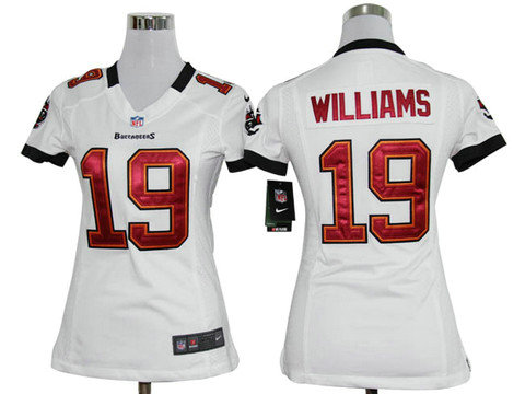 Tampa Bay Buccaneers 19 Mike Williams White Game nike nfl Women Jerseyss